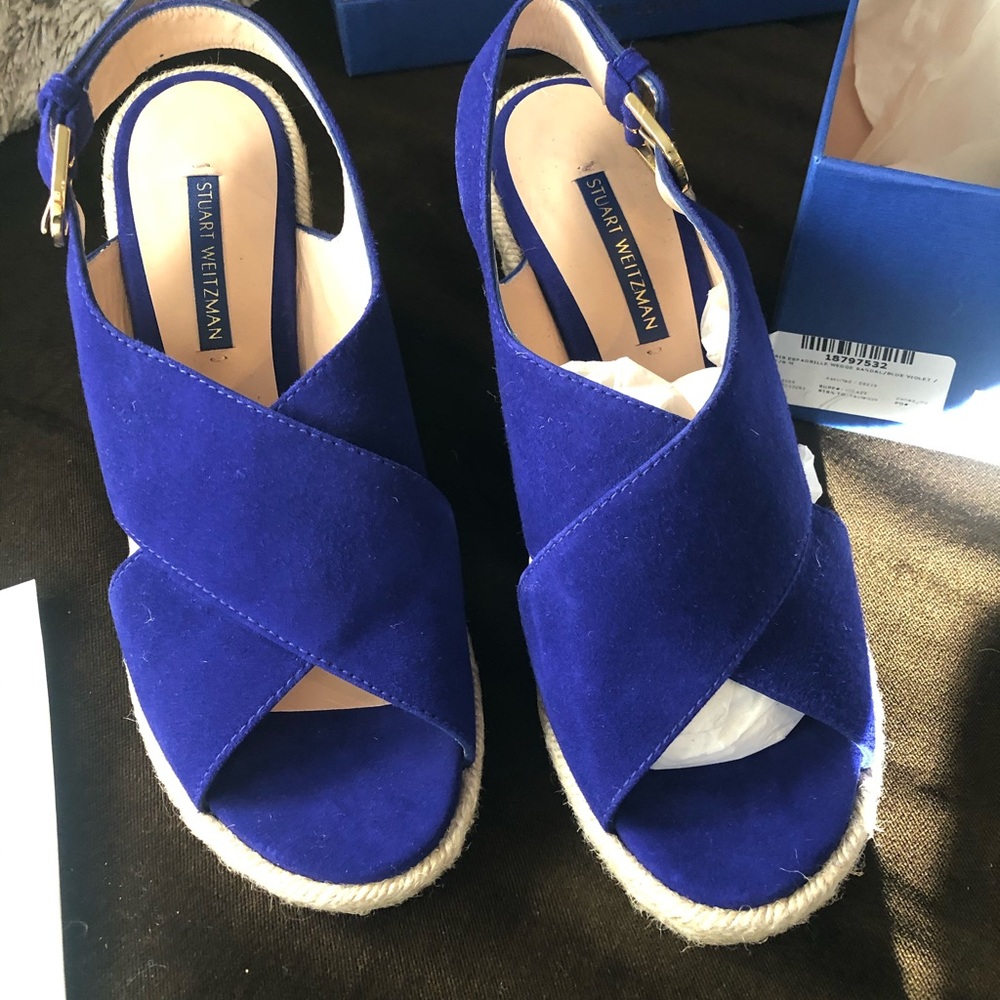 Stuart Weitzman Suede Wedges